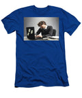 Busy Young Man Working on His Laptop and Calling Michal Bednarek T-Shirt