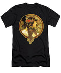 Byzantine Head Brunette By Alphonse Maria Mucha Hd Masterworks T-Shirt