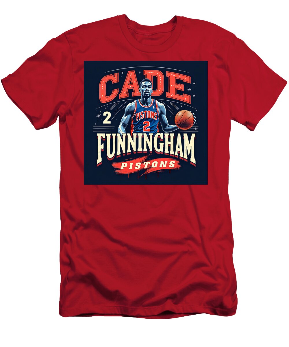 Cade Cunningham Pistons Tribute Van Anh Nguyen T-Shirt