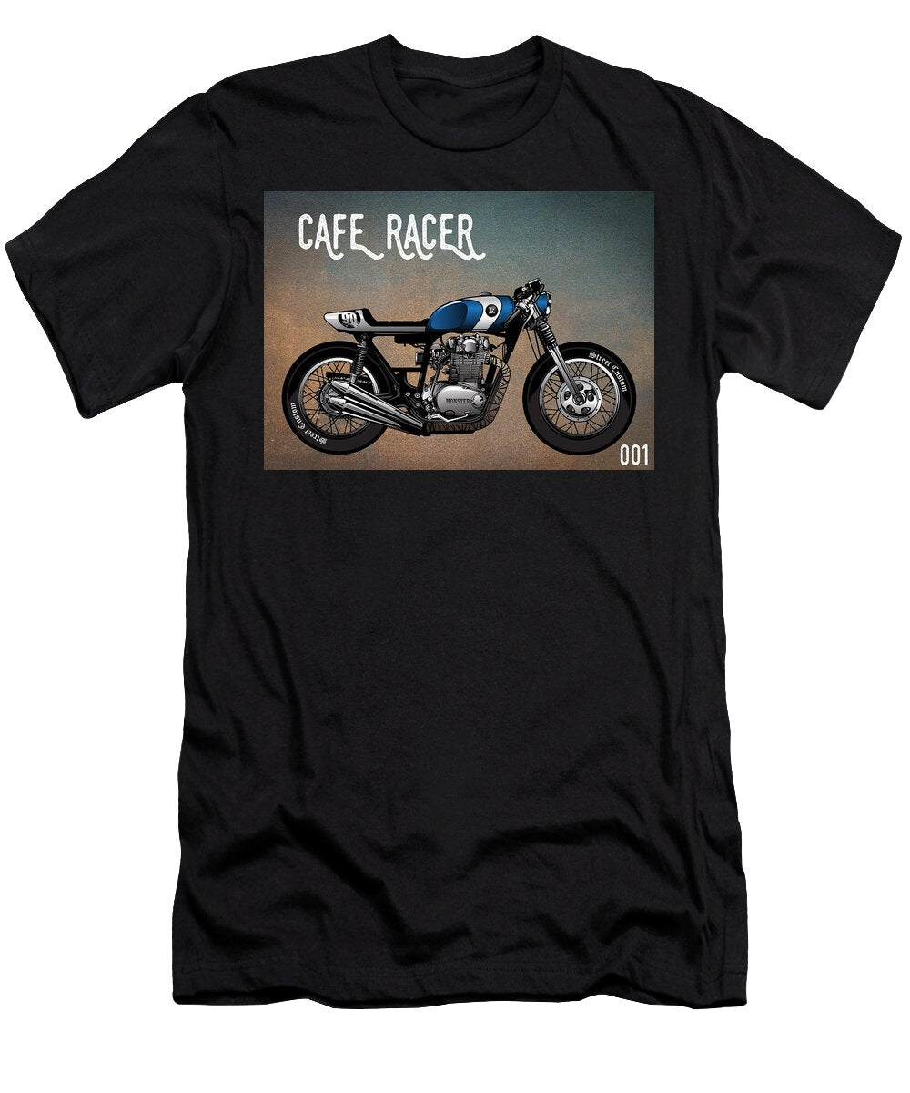 Cafe Racer Vintage Motorcycle 001 Carlos V T-Shirt