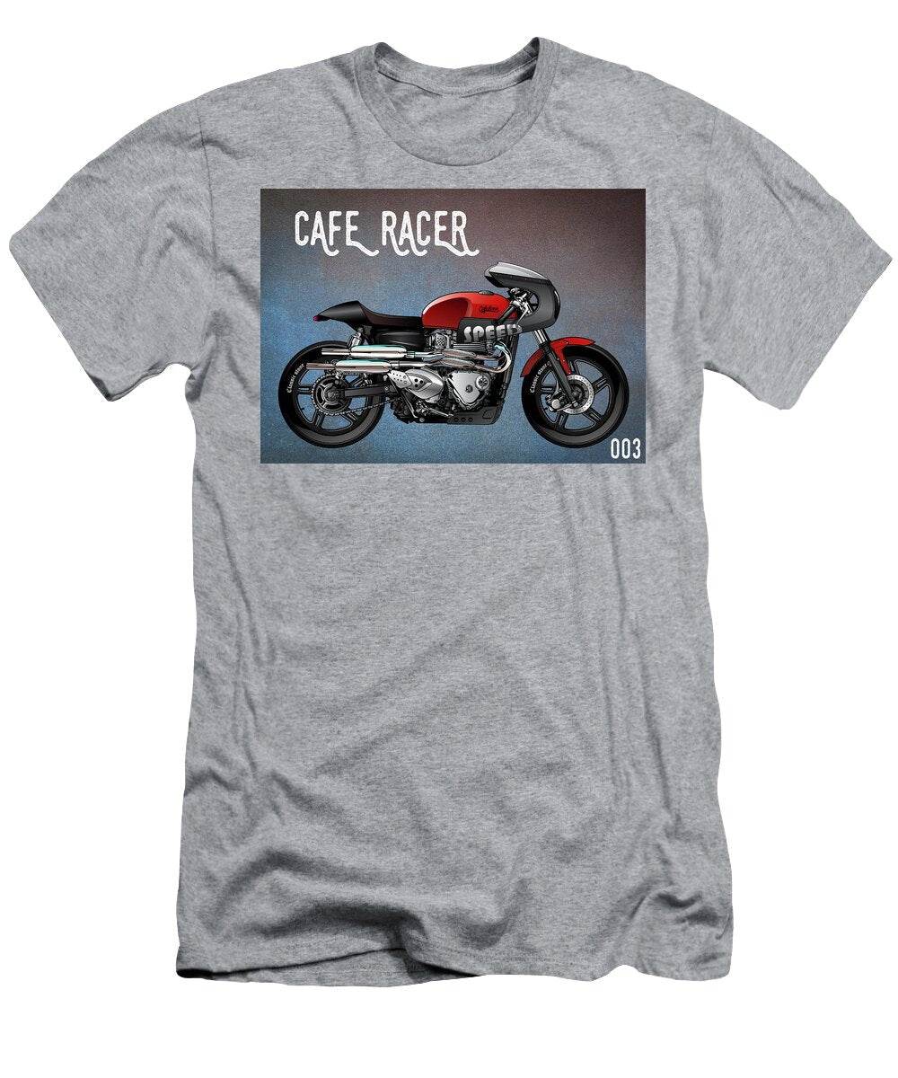 Cafe Racer Vintage Motorcycle 003 Carlos V T-Shirt