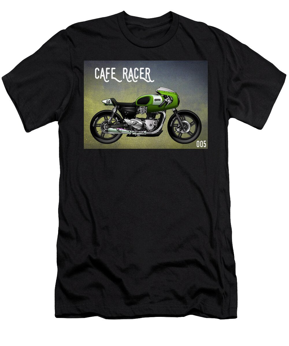 Cafe Racer Vintage Motorcycle 005 Carlos V T-Shirt