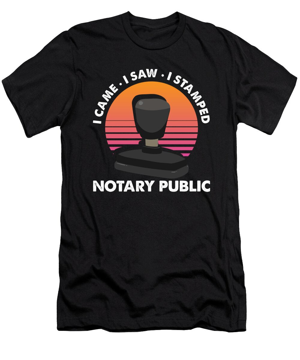 Came Sew Stamped Notary Public Lawyer Legal Gift Thomas Larch T-Shirt