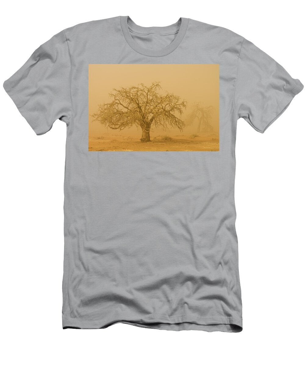 Camel Thorn Tree in Sand Storm Sossusvlei Emanuele Biggi Natureplcom T-Shirt