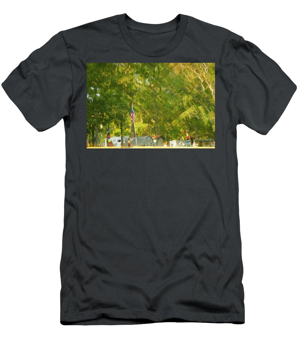 Campground Abstract Robert Harmon T-Shirt