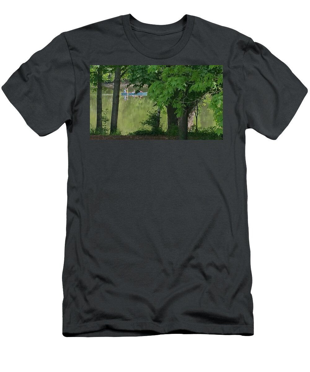 Canoe on a Serene Lake Laveta Kirby T-Shirt