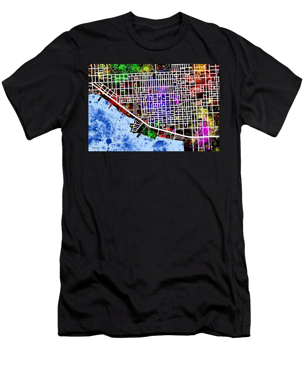Canton Map Stephen Younts T-Shirt