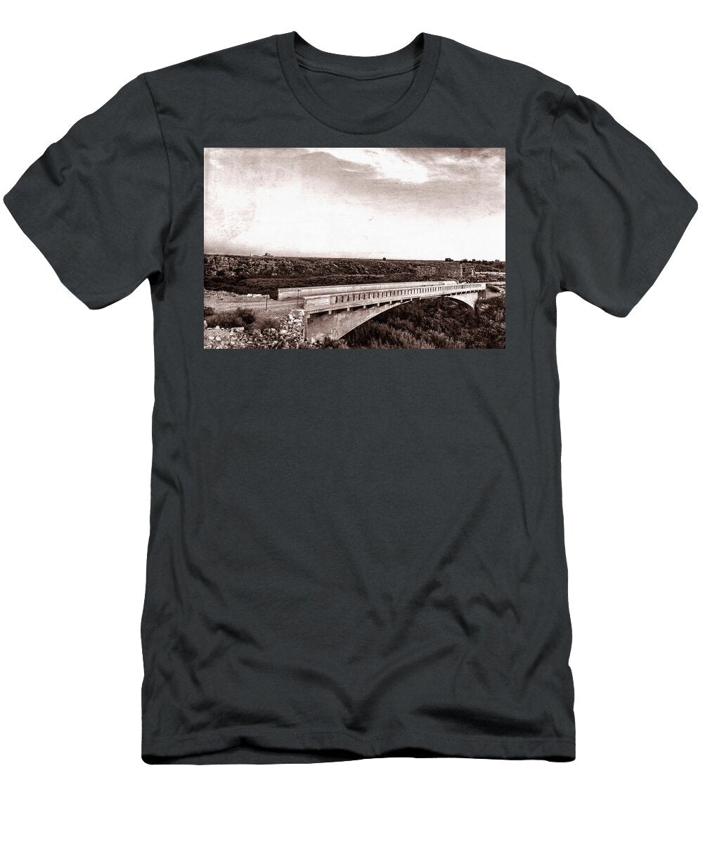 Canyon Diablo Bridge Route 66 Monochrome Paul Lesage T-Shirt