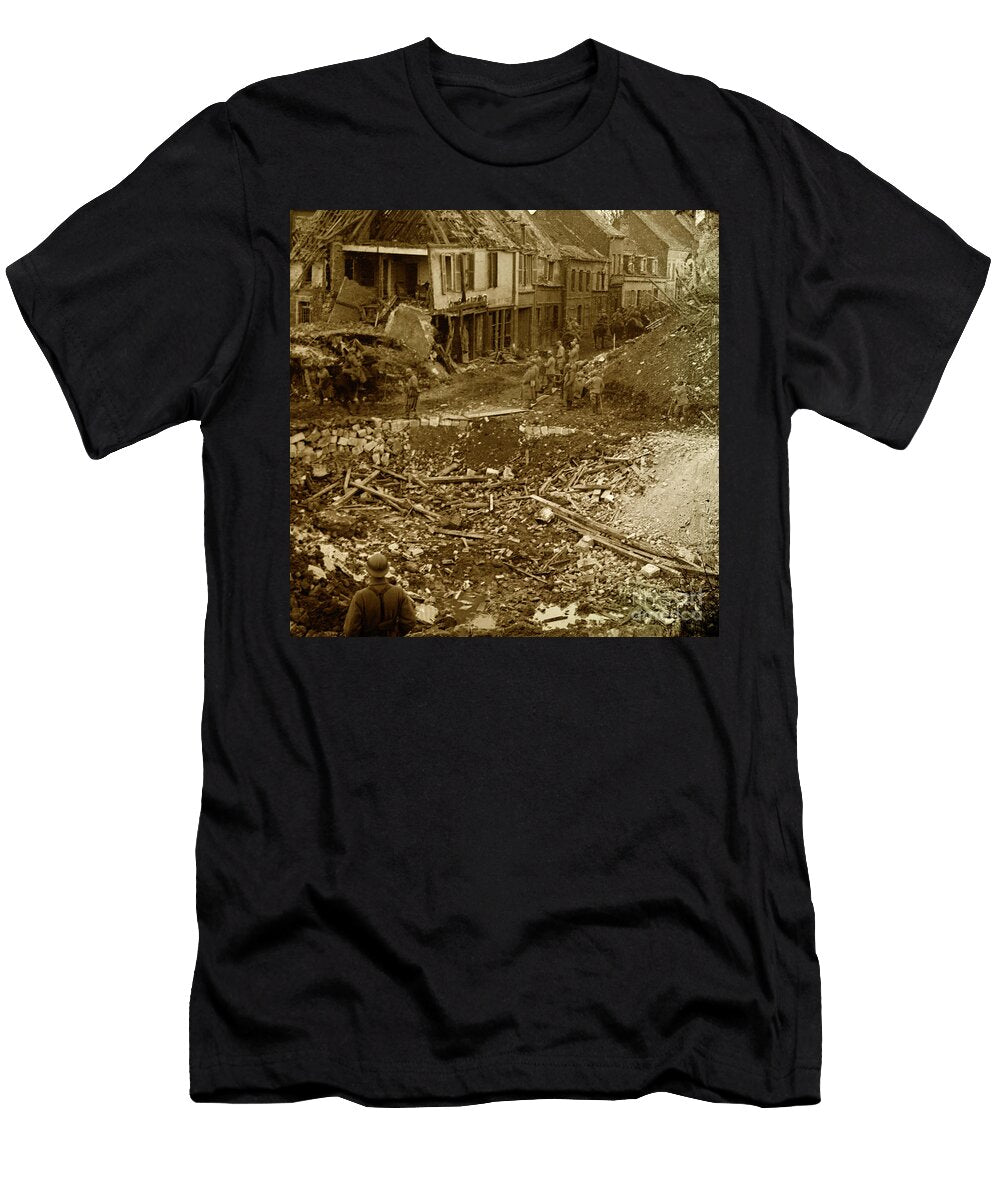 Capture of the City of Ham First World War Stereoscopic Glass Plate Anonymous T-Shirt