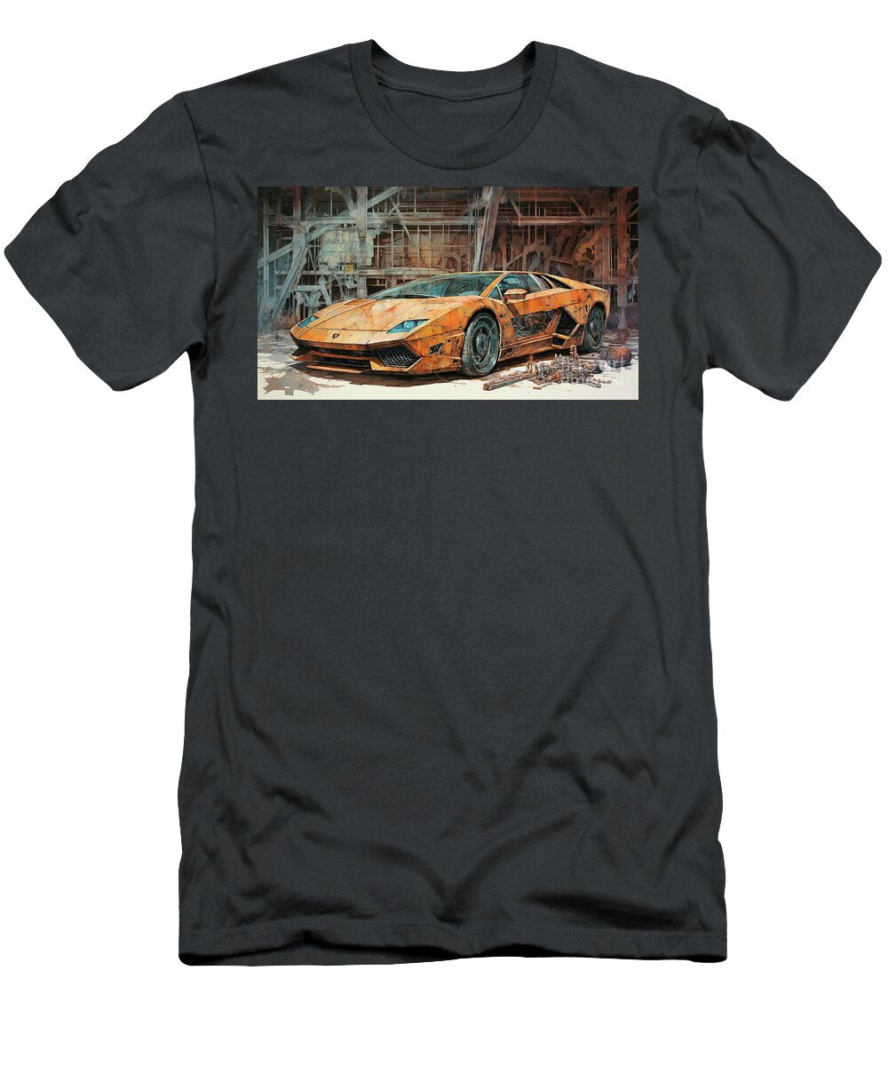 Car 1558 Lamborghini Diablo Gt Supercar Clark Leffler T-Shirt