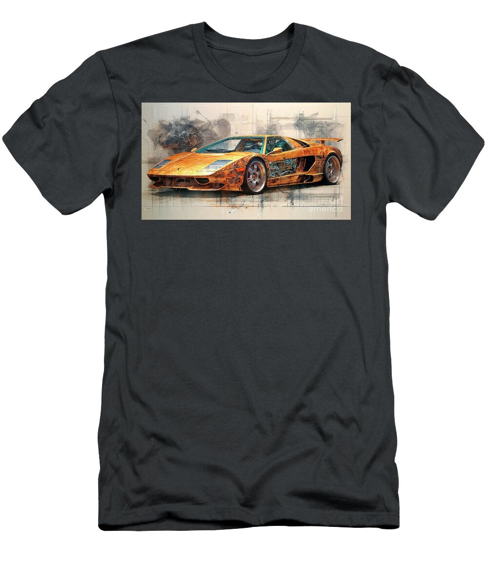 Car 1560 Lamborghini Diablo Gt Supercar Clark Leffler T-Shirt