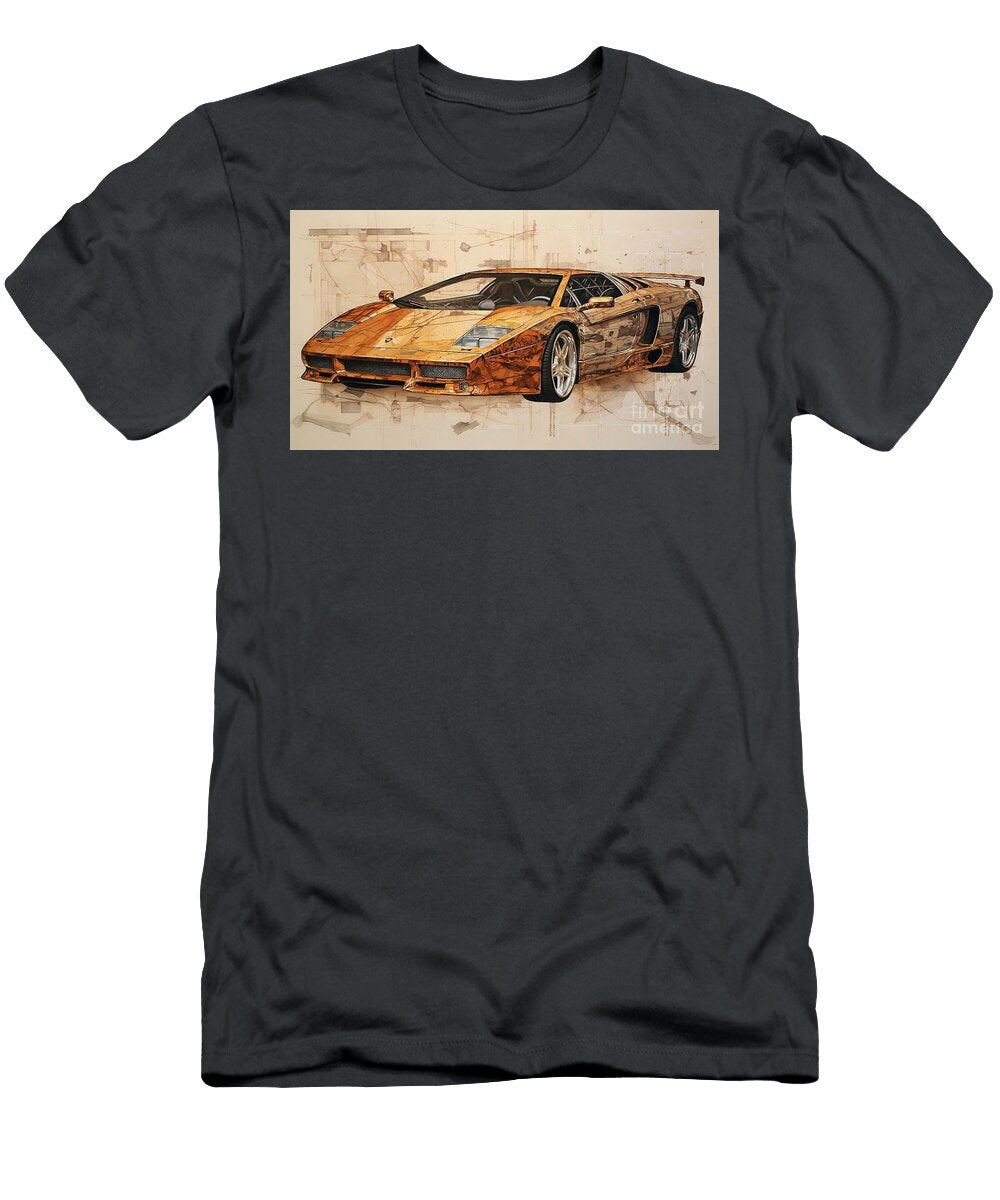Car 1561 Lamborghini Diablo Gt Supercar Clark Leffler T-Shirt