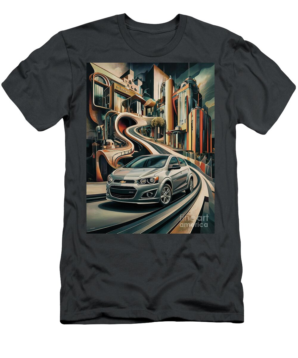 Car Chevrolet Sonic Abstract Surrealism Lowell Harann T-Shirt