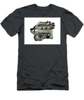 Car Chrome Engine Isolated on White Goce Risteski T-Shirt