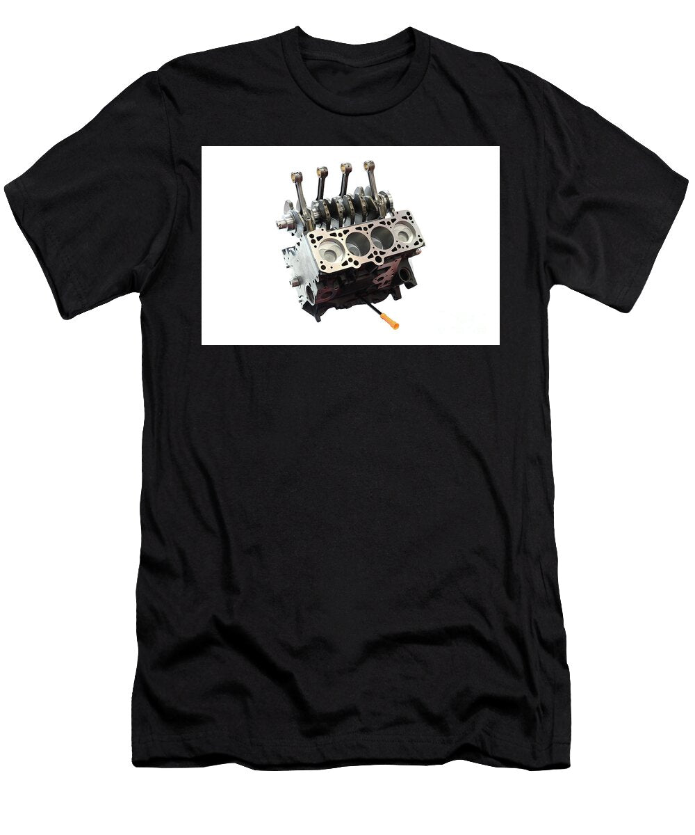 Car Engine and Pistons Isolated Goce Risteski T-Shirt