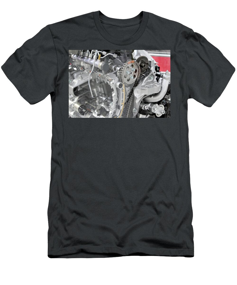 Car Engine Detail Front View Goce Risteski T-Shirt