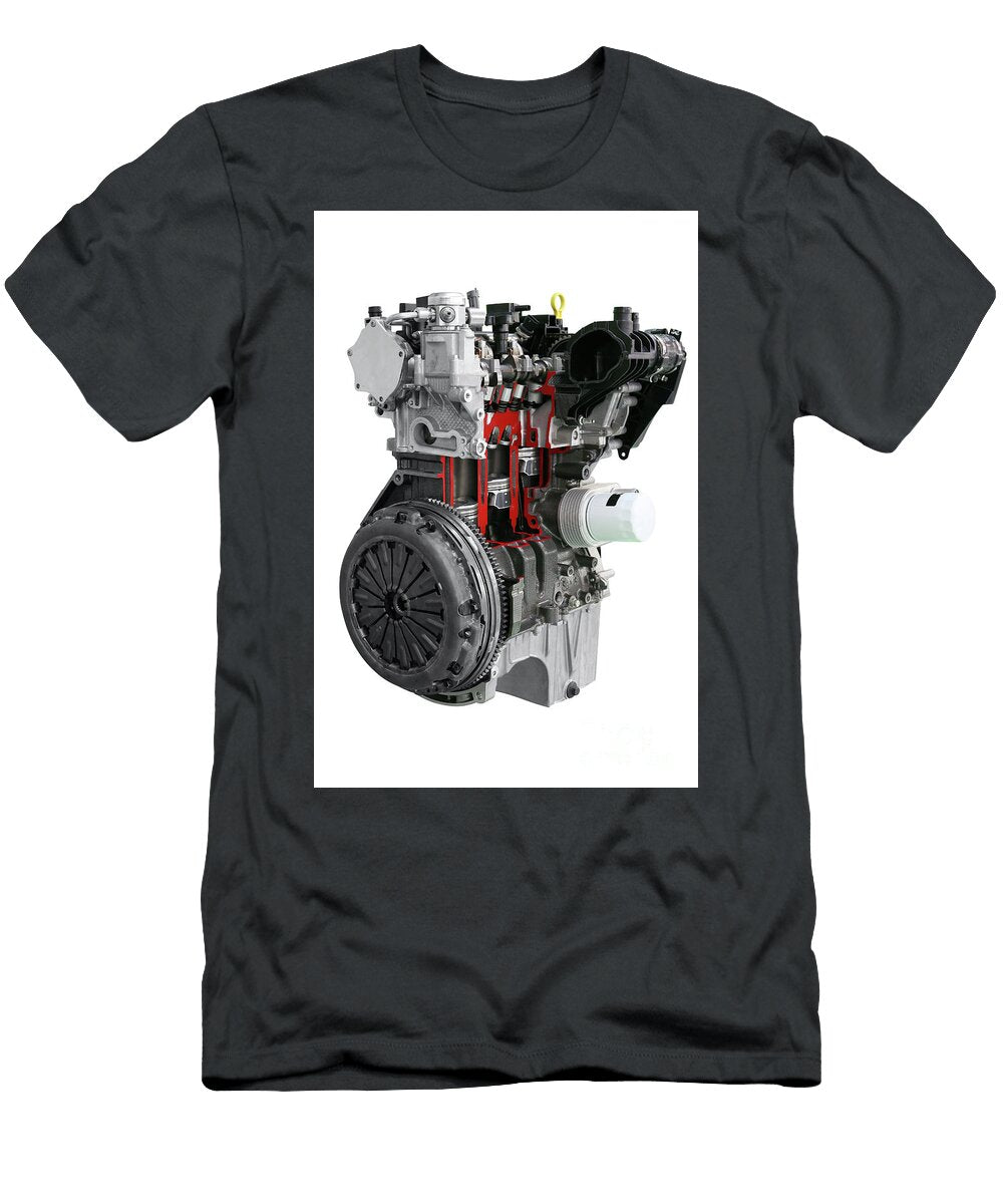 Car Engine Isolated on White Background Goce Risteski T-Shirt