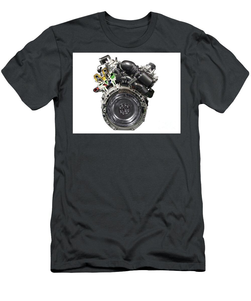Car Engine Isolated on White Goce Risteski T-Shirt