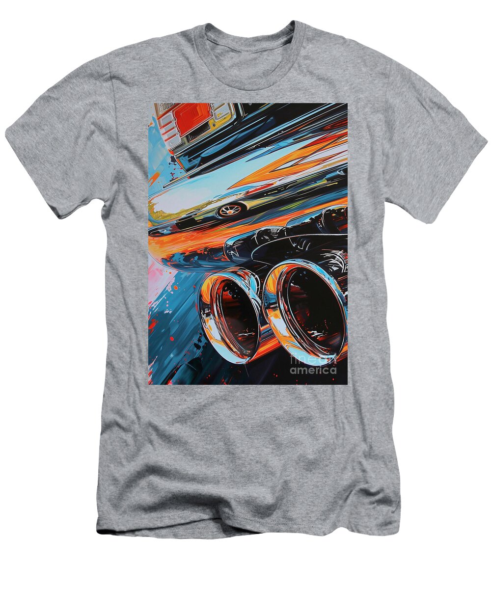 Car for Man Close Up of Rs4 Exhaust Pipes Gift for Husband Destiney Sullivan T-Shirt