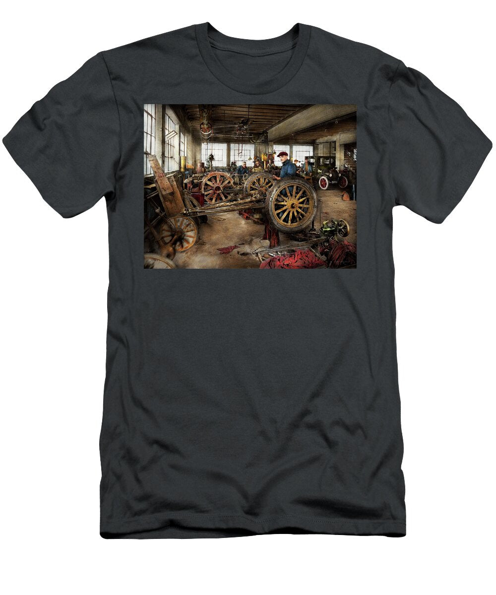 Car Garage Blue Collar Work 1923 Mike Savad T-Shirt