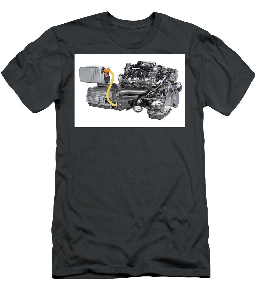 Car Hybrid Engine Isolated on White Goce Risteski T-Shirt