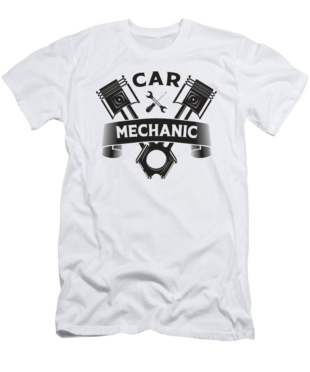 Car Mechanic Engine Mechanics Garage Gift Idea Tshirtconcepts Marvin Poppe T-Shirt