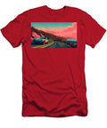 Car on Coastal Road At Sunset Tornike Gachechiladze T-Shirt