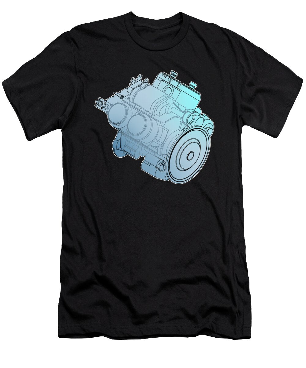 Car Tuning Boost Tuner Diesel Motor Engine Gift Muc Designs T-Shirt
