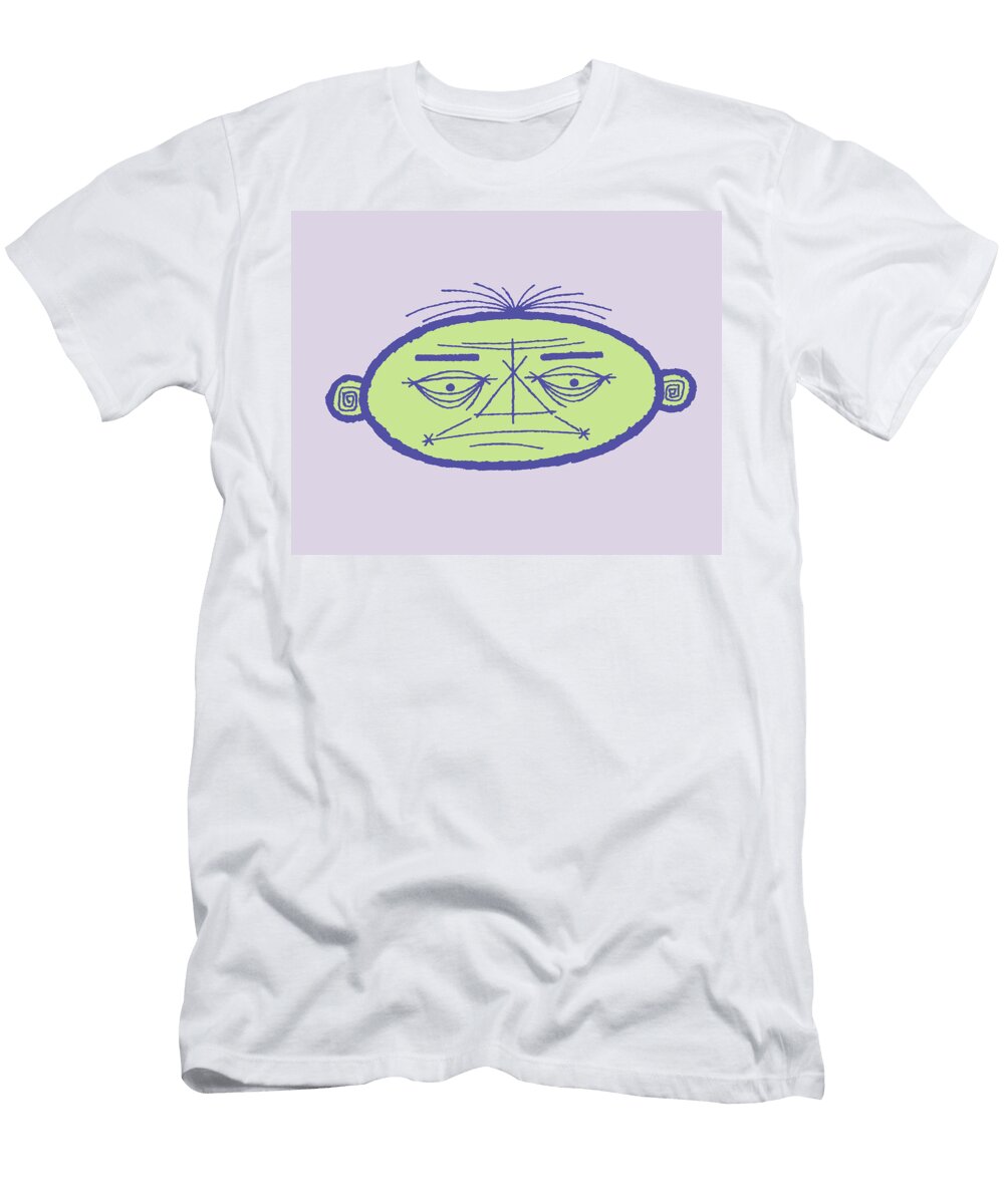 Caricature of Grumpy Old Man Csa Images T-Shirt