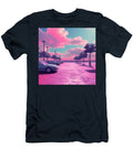 Cars Parked Under a Vibrant Pink Sky Testa Arduino T-Shirt