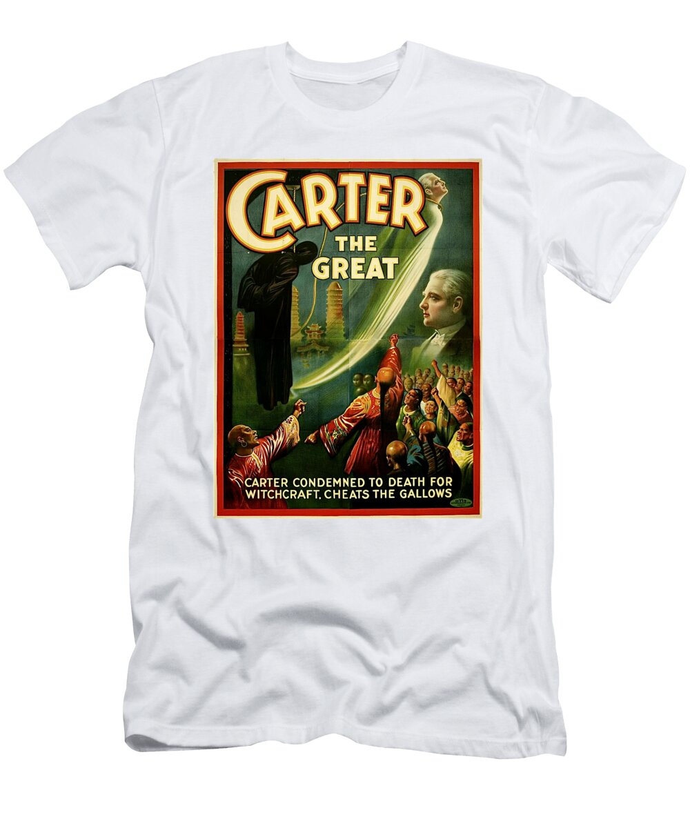 Carter the Great Condemned to Death Vintage Magician Posters T-Shirt