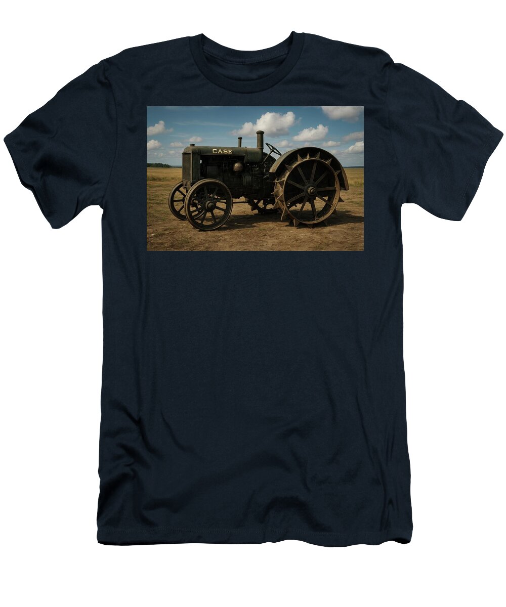Case Crossmotor Steel Wheel Tractor on the Prairie Cathy Anderson T-Shirt