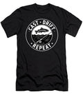 Cast Drift Repeat Fly Fishing Moon T-Shirt