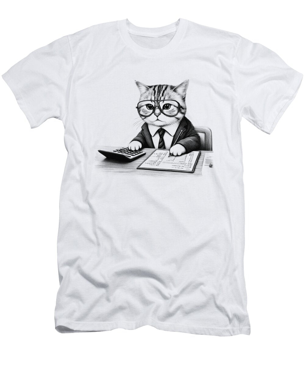Cat Accountant Job T-Shirt