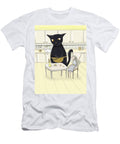 Cat and Girl in the Kitchen Mariya Kartashova T-Shirt