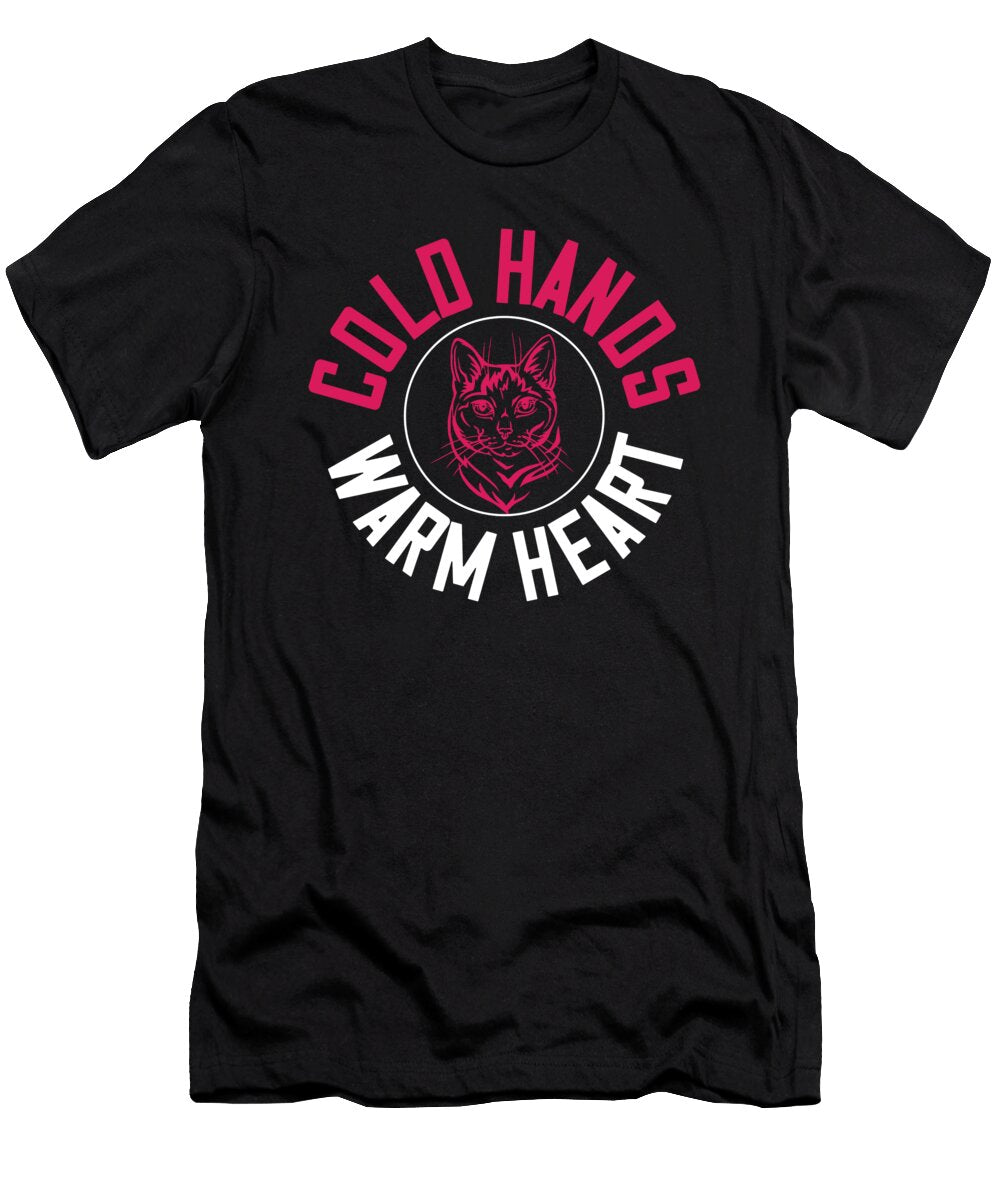 Cat Cold Hands Warm Heart Jacob Zelazny T-Shirt