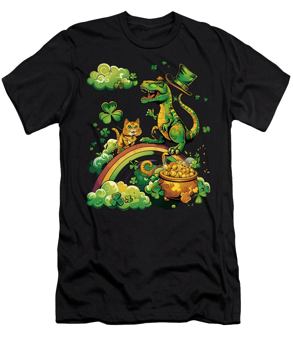 Cat Dinosaur Classroom Themes Mizorey T-Shirt