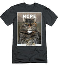 Cat Funny Motivational Poster Inspirational Nope Alan Reid T-Shirt