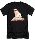 Cat Reading Book Nice Gift for Reading Cat Owners Designed By Vexels T-Shirt