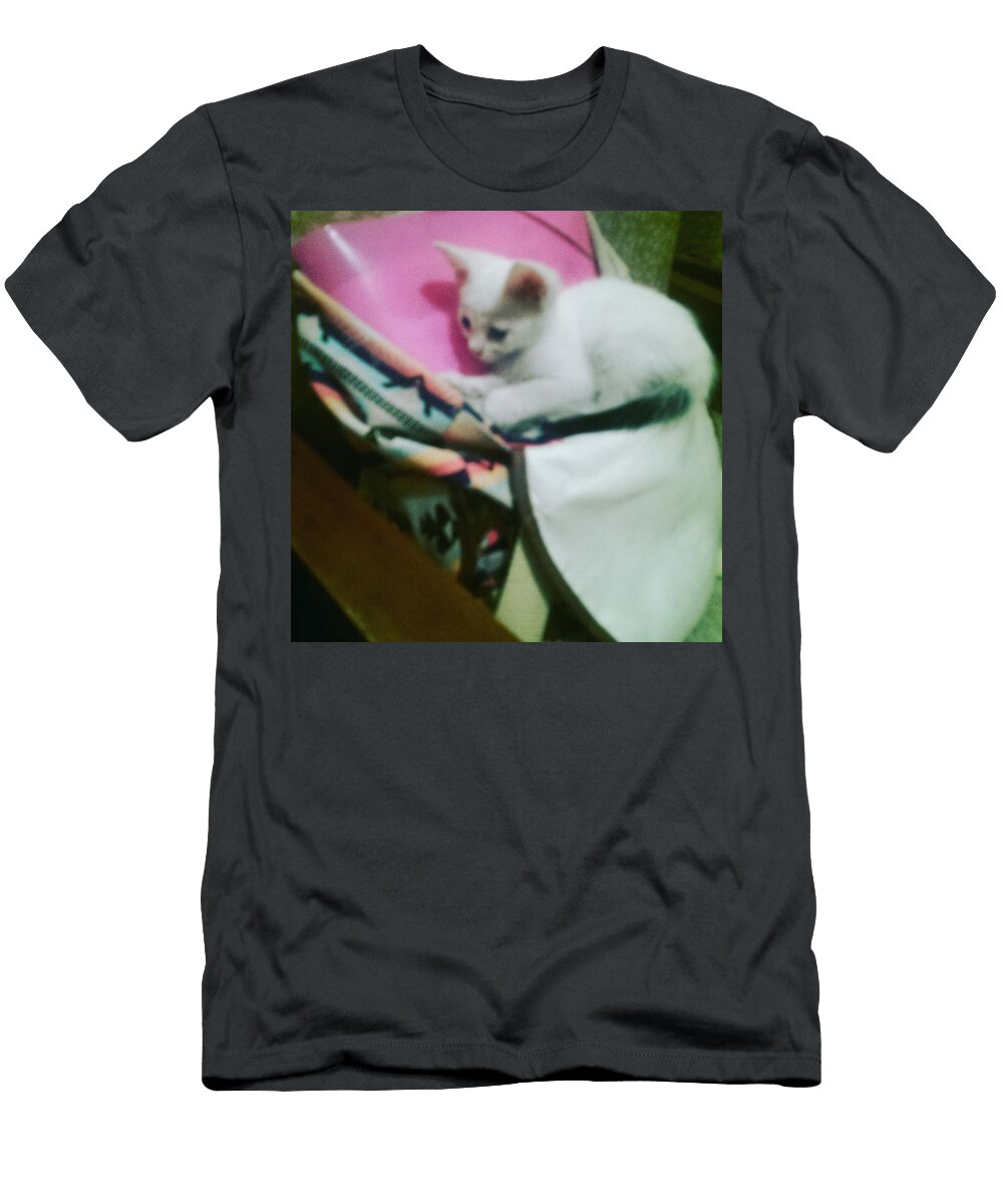 Cat with Homework Raphaelle St Cyr T-Shirt