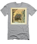 Cathelineau Led Franco German Vendee Shooters Across Loire to Chateauneuf in Dec 1870 Engraving Louis Charles Bombled T-Shirt