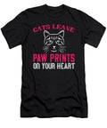 Cats Leave Paw Prints on Your Heart Jacob Zelazny T-Shirt