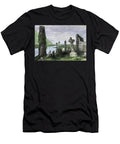 Celtic Crosses Among the Ruins of the 6th Century Clonmacnoise Abbey in Ireland Along the Shannon River Colour Engraving of the 19th Century American School T-Shirt