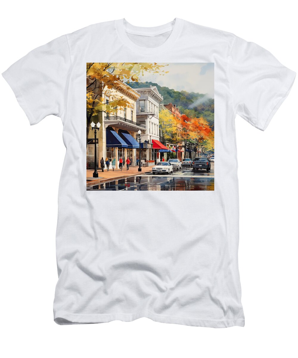 Central Avenue Hot Springs Arkansas Lourry Legarde T-Shirt