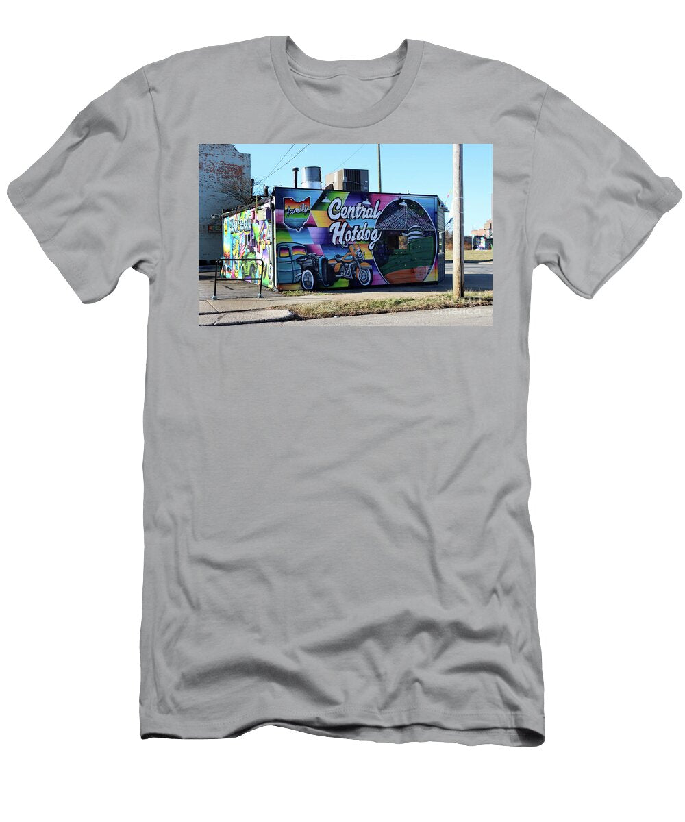 Central Hotdog Mural East Toledo Ohio 4445 Jack Schultz T-Shirt
