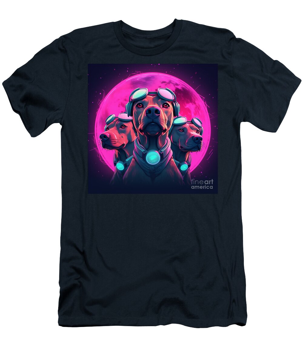 Cerberus Synthwave Shree Goldman T-Shirt