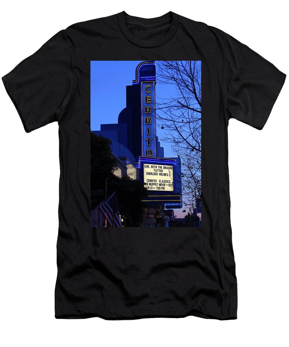 Cerrito Theater in El Cerrito California 7d11034 Wingsdomain Art and Photography T-Shirt