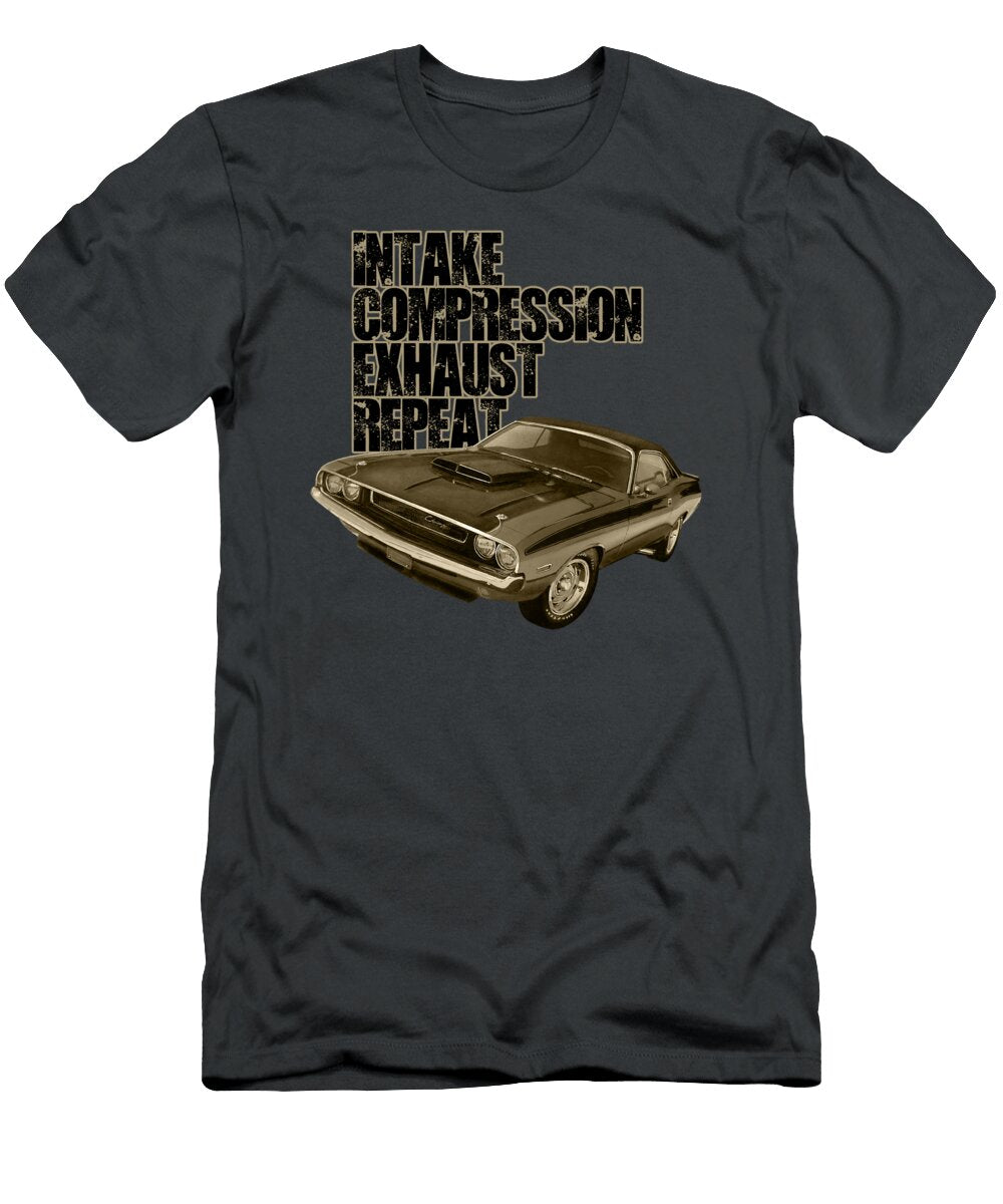 Challenger Engine Cycle Paul Kuras T-Shirt