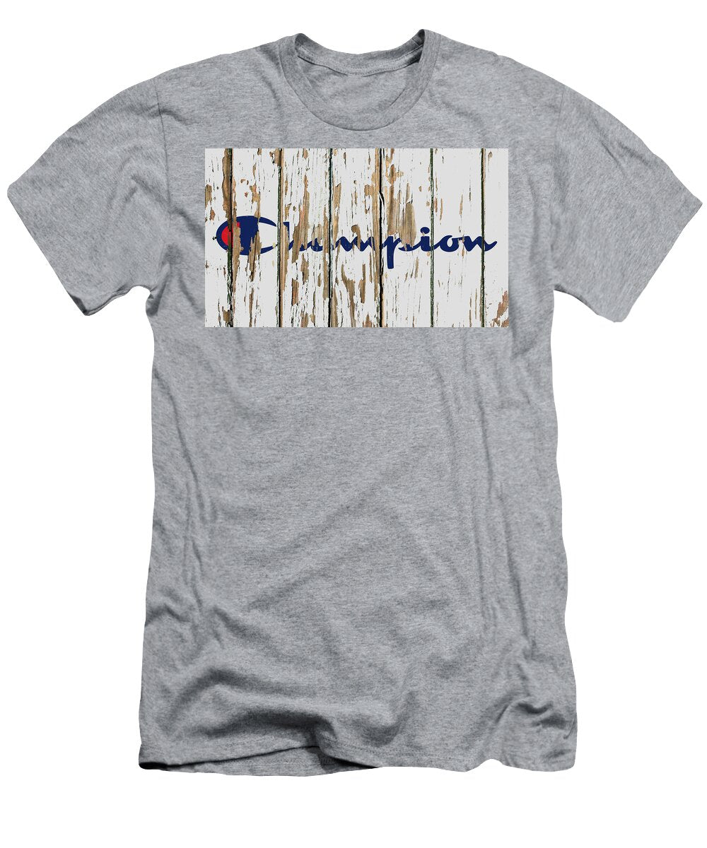 Champion Vintage Logo on Old Wall Design Turnpike T-Shirt