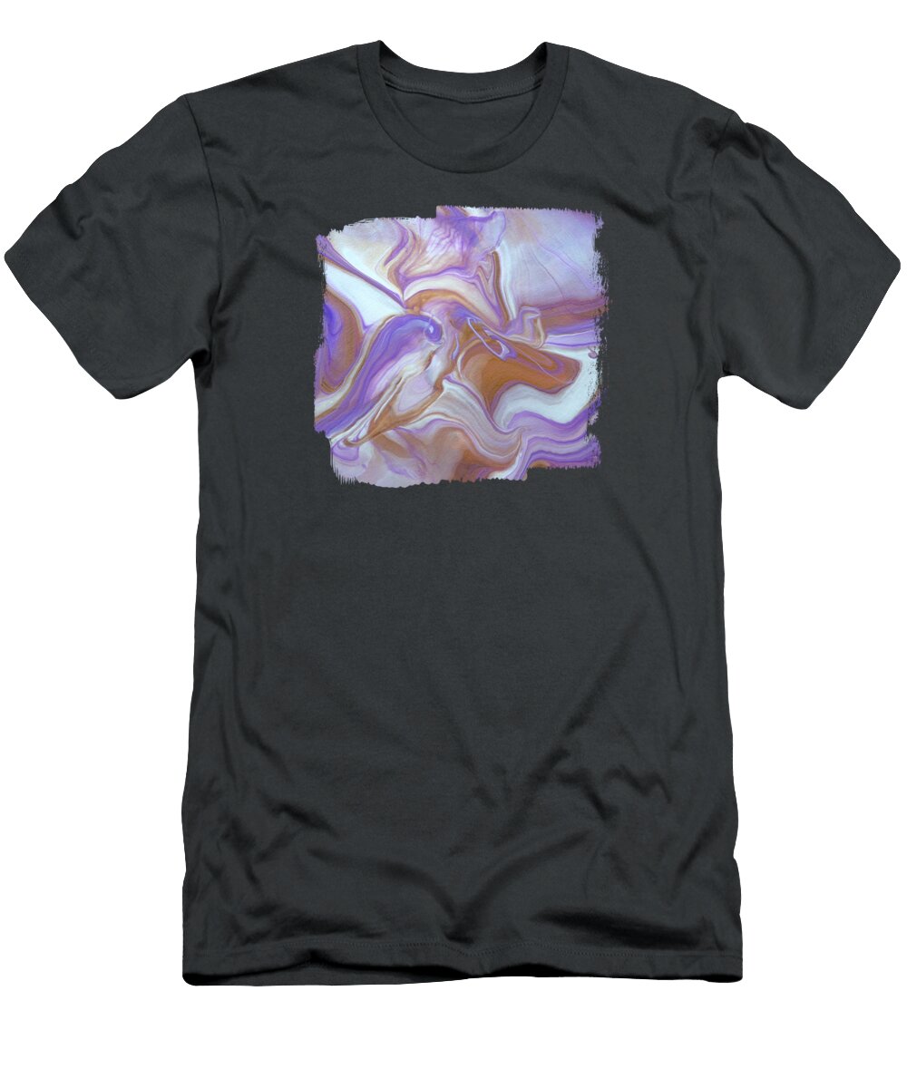 Chaos in Purple and Gold Elisabeth Lucas T-Shirt